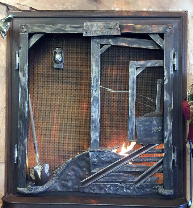 Coal Mine Fireplace Screen
