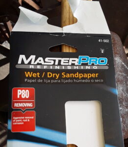 Wet/dry sandpaper